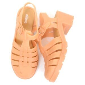 MELISSA Possession Jellies Fisherman Mary Jane Heels Women's 7 Made in Brazil